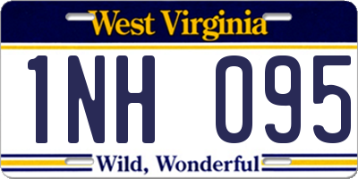 WV license plate 1NH095