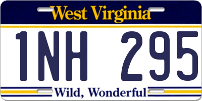 WV license plate 1NH295