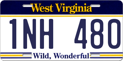 WV license plate 1NH480