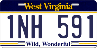 WV license plate 1NH591