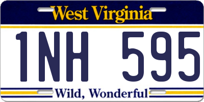 WV license plate 1NH595