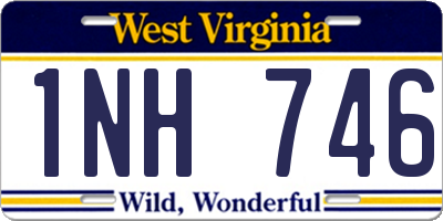 WV license plate 1NH746