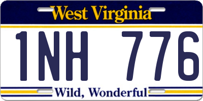 WV license plate 1NH776