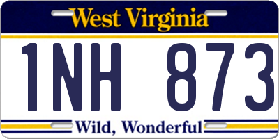 WV license plate 1NH873