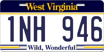 WV license plate 1NH946