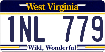 WV license plate 1NL779