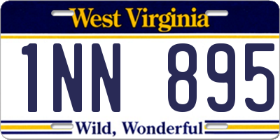 WV license plate 1NN895