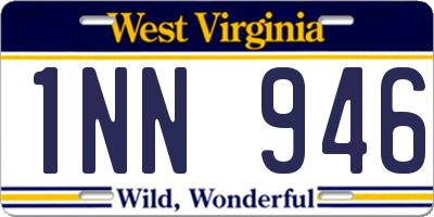 WV license plate 1NN946