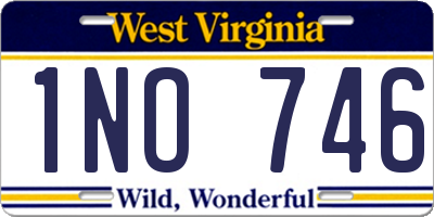 WV license plate 1NO746