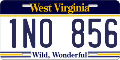 WV license plate 1NO856