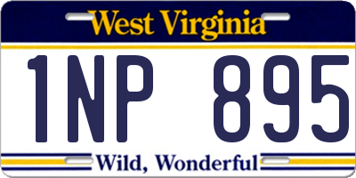 WV license plate 1NP895