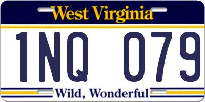 WV license plate 1NQ079