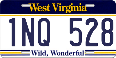 WV license plate 1NQ528