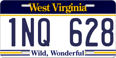 WV license plate 1NQ628