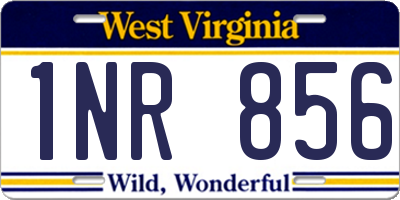 WV license plate 1NR856