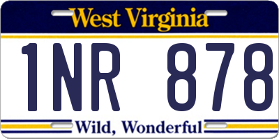 WV license plate 1NR878