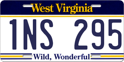 WV license plate 1NS295