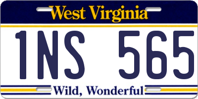 WV license plate 1NS565