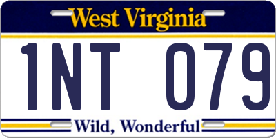 WV license plate 1NT079