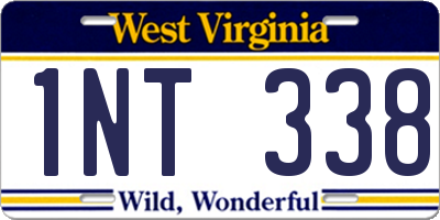 WV license plate 1NT338