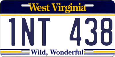WV license plate 1NT438