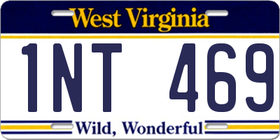 WV license plate 1NT469