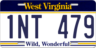 WV license plate 1NT479