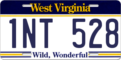 WV license plate 1NT528