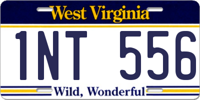 WV license plate 1NT556