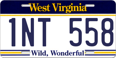 WV license plate 1NT558