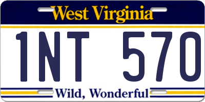 WV license plate 1NT570