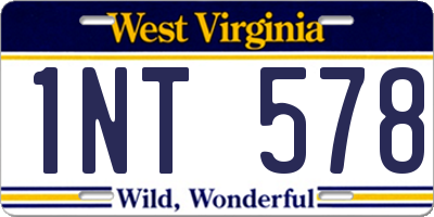 WV license plate 1NT578
