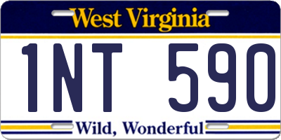 WV license plate 1NT590