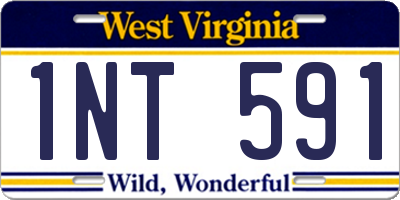 WV license plate 1NT591