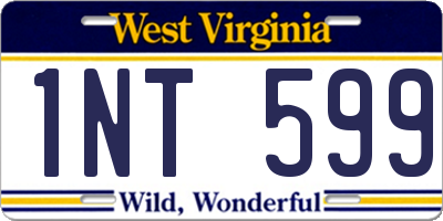 WV license plate 1NT599