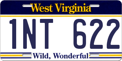 WV license plate 1NT622