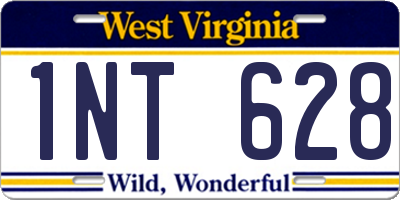 WV license plate 1NT628