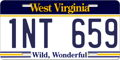 WV license plate 1NT659