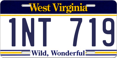 WV license plate 1NT719