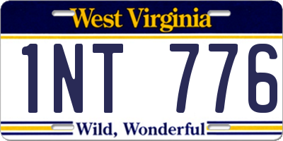WV license plate 1NT776