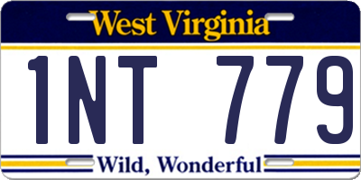 WV license plate 1NT779