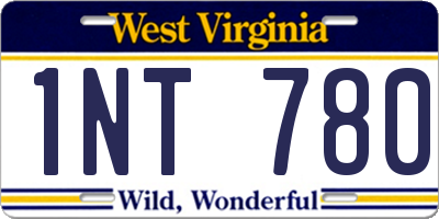 WV license plate 1NT780