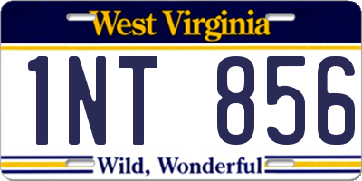 WV license plate 1NT856