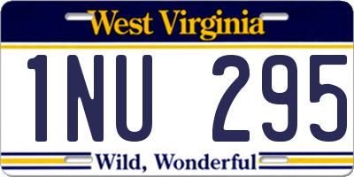 WV license plate 1NU295