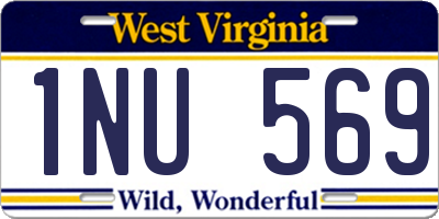 WV license plate 1NU569