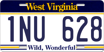WV license plate 1NU628