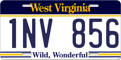 WV license plate 1NV856