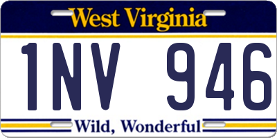 WV license plate 1NV946