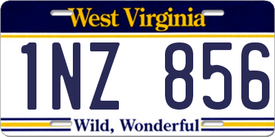 WV license plate 1NZ856