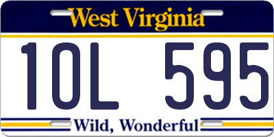 WV license plate 1OL595